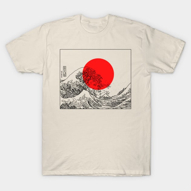 Japanese Wave T-Shirt by YUMI DESIGN